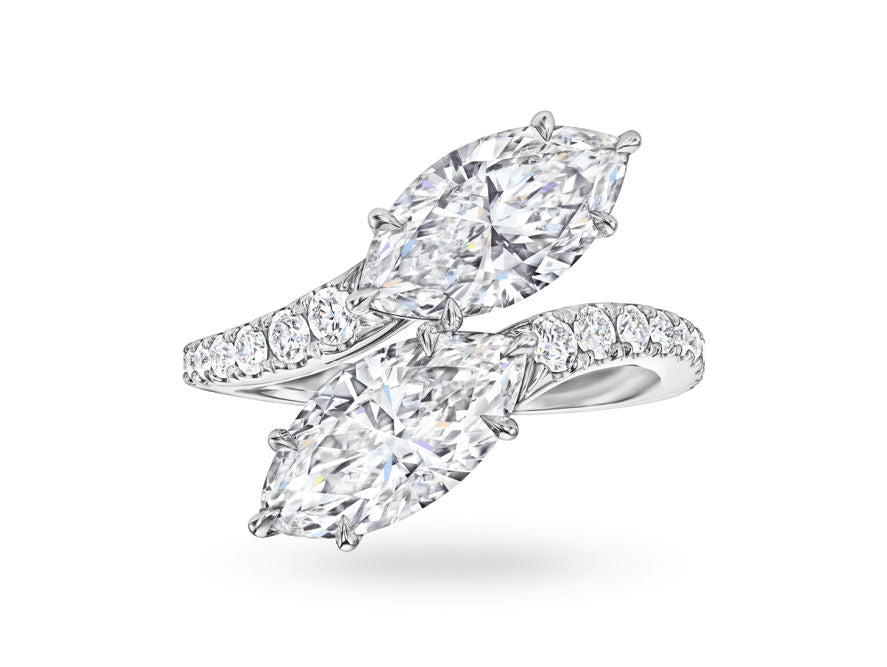 F-Image via Harry Winston - bridal couture marquise diamond engagement ring