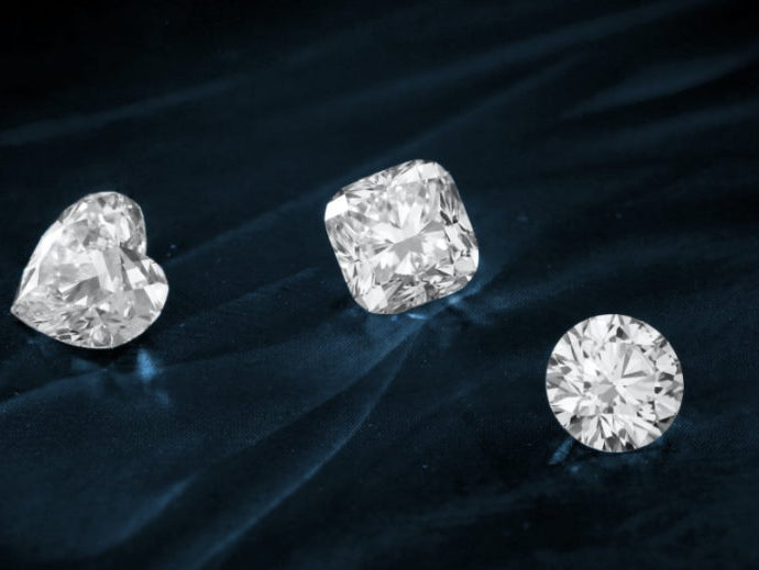 moissanite and diamonds