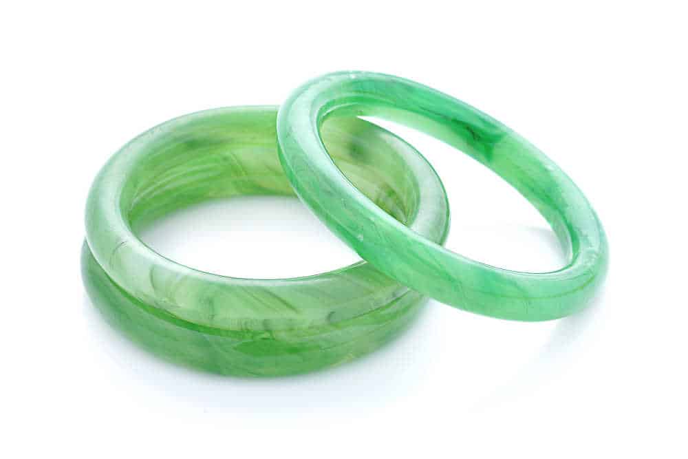 2 jade bracelets