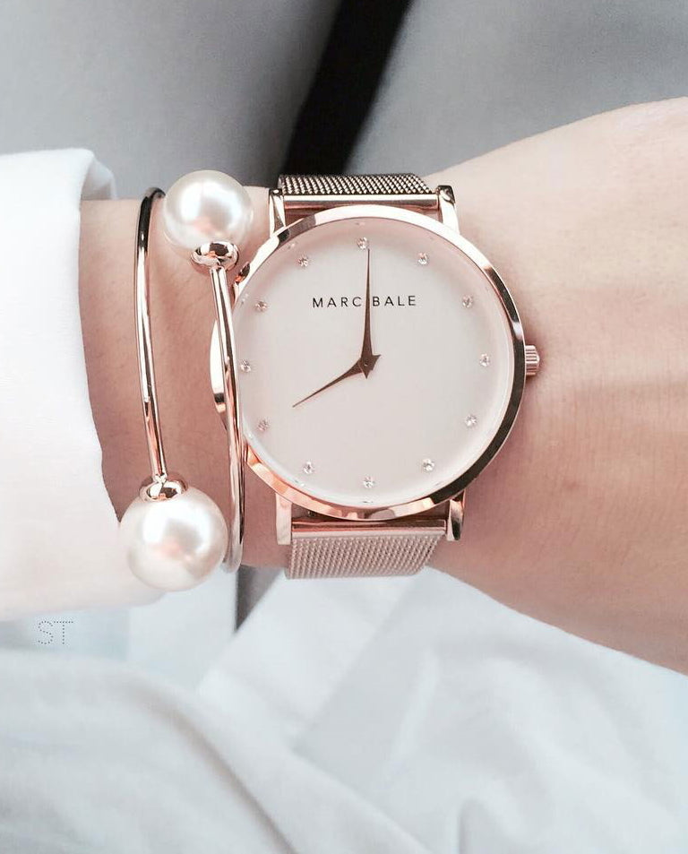 Rose Gold Crystal + Rose Gold Mesh - Classic
