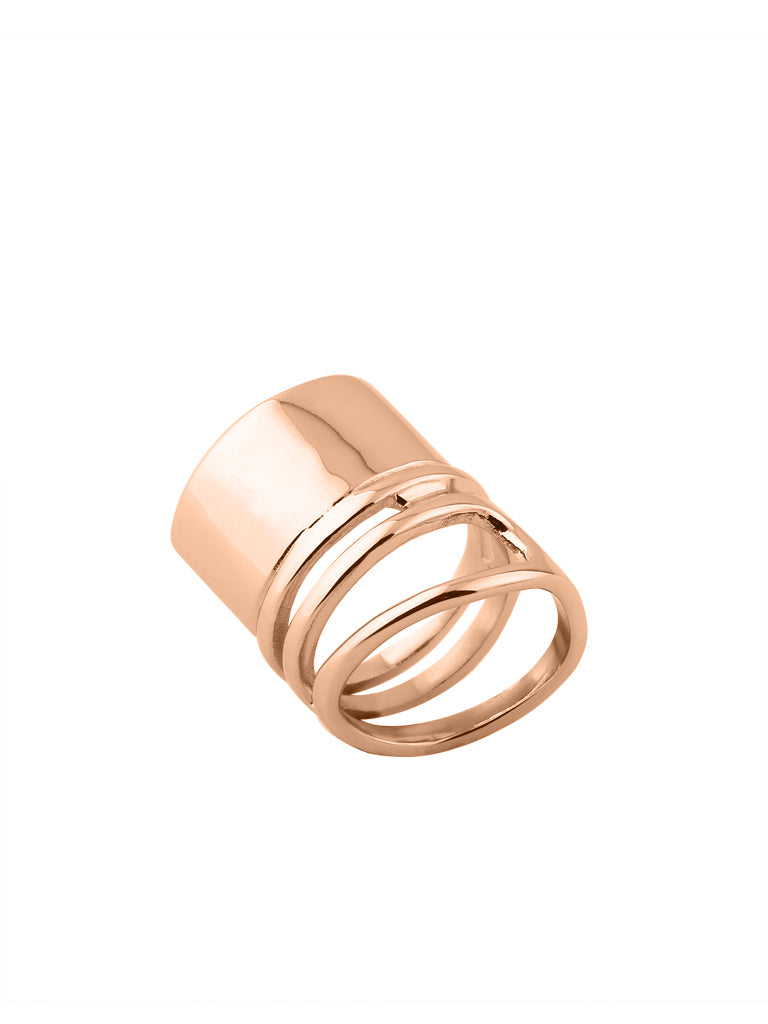 Coil Melt Ring - Rose Gold