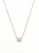 Crystal Bezel Necklace 1