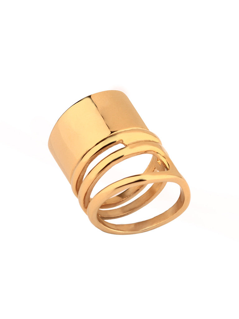 Coil Melt Ring - Gold 1