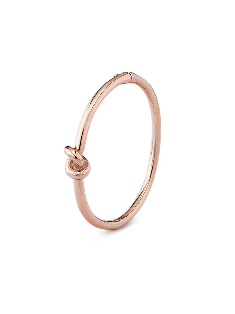 Metallic Knot Bangle - Rose Gold 2